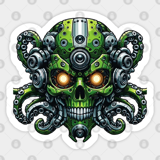 Biomech Cthulhu Overlord S01 D06 Sticker by Houerd